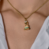 Подвеска Aaron Basha Teddy Bear Charm with the Letter J Diamonds & Yellow Gold (42110) №8