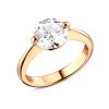 Кольцо  с бриллиантом 2,12 ct F/VS1 МГУ (23586) №3