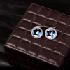 Запонки Jacob & Co Enamel and Diamonds Cufflinks (35949) №4