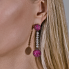 Серьги Maximilian White Gold & Rubies & Diamonds (42011) №5