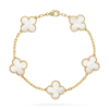 Браслет Van Cleef & Arpels Vintage Alhambra 5 Motifs Yellow Gold Mother-of-Pearl VCARA41800 (42764) №3
