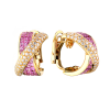 Серьги Adler Pink Sapphire & Round Diamonds & Yellow Gold (40185) №2