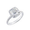 Кольцо GIA 3,02 ct H/VS1 Cushion Cut Diamond (38883) №5