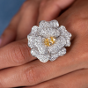 Кольцо RalfDiamonds Flower 5.82 ct White Gold & Diamonds RDR (36882) №12