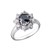Кольцо  1,10 ct Black & 1,25 ct White Diamonds & White Gold (43476) №2