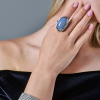 Кольцо Carrera y Carrera Sierpes Maxi White Gold & Chalcedony & Diamonds DA13600 (40628) №8