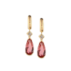 Серьги  в стиле H.Stern коллекции Justine с бриллиантами и гранатами (38520) №2