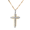 Крест  Yellow & White Gold & 0.15 ct Diamonds (41114) №2