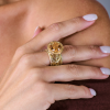 Кольцо  Yellow Gold & Сitrine (41023) №7