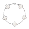 Браслет Van Cleef & Arpels Vintage Alhambra white gold Mother-of-pearl VCARF48400 (39890) №2