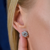 Пусеты Cartier Himalia Diamonds & White Gold Stud Earrings (40210) №5