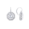 Серьги Tiffany & Co Enchant Fleur Hook Earrings Platinum (40786) №2