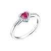 Кольцо Mercury 0,27 ct Heart Ruby & Diamonds & White Gold MR18749WR (39524) №5