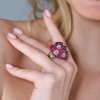 Кольцо  The Shrooms Rubies & Diamonds & White Gold (40178) №6
