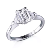 Кольцо GRAFF 1,51 ct E/VS1 Emerald Cut Platinum GR (42220) №4