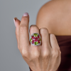 Кольцо Hour Passion Jewellery White Gold & Tourmaline & Peridot & Diamond (42472) №7