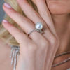 Кольцо  11,6 mm Sea Pearl & Diamonds (40073) №5