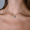 Подвеска Tiffany & Co Vintage Etoile Platinum Diamond Open Circle Pendant Donut Charm (40940) №5