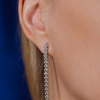 Серьги ЭПЛ Якутские Бриллианты 0.95 сt Round Cut Diamonds & White Gold (38199) №8