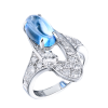 Комплект Bvlgari Elisia Topaz & Diamonds Earrings & Ring & Necklace (35800) №6