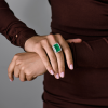 Кольцо  9,20 ct Natural Emerald Colombia (38507) №8
