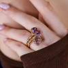 Кольцо Gavello Moving Multi-Gemstone Rose Gold Ring (40098) №8