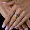Кольцо GIA 1,01 ct Fancy Light Yellow/SI1 Pear Cut & White Gold (42976) №7