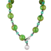 Колье Scavia Jewels Egizia Collection Green Turquoise Bead & Onyx & Emerald &Diamond & White Gold (43835) №4