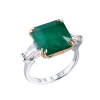 Кольцо GRS Gemresearch Swisslab 6,52 ct Natural Green Octagonal Emerald Zambia (40269) №5