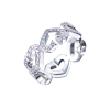 Кольцо  в стиле Cartier C Heart De Cartier White Gold & Diamonds (42401) №2