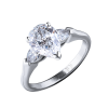 Кольцо GRAFF 1,50 ct D/VVS1 Pearchape Ring GR15944 (16789) №4