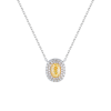 Подвеска GIA 1,00 ct Natural Fancy Light Yellow/VS1 Oval Cut Diamond (40747) №3