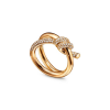 Кольцо Tiffany & Co Knot Double Row in Yellow Gold with Diamonds 69346626 (37941) №8