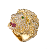 Кольцо Georg Hornemann Liov Yellow Gold & Diamond & Ruby & Emerald (43552) №4