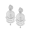 Серьги  3,62 ct Round Cut Diamonds & White Gold (40626) №5