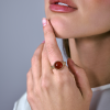 Кольцо Van Cleef & Arpels Perlée couleurs Rose Gold & Carnelian VCARPJMV54 (41004) №5
