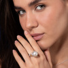Кольцо RalfDiamonds White Gold 13.5 mm Pearl Diamonds Ring (33941) №14