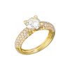 Кольцо  1,50 H/VS2 Round Cut Diamond in Yellow Gold (41720) №2