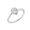 Кольцо Alrosa Diamonds 0,31 ct D/VS1 Pearl Cut Diamond White Gold 0P339211S (40962) №2
