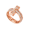 Кольцо Tiffany & Co T1 Rose Gold & Diamonds (SIZE 51) 68169763 (40762) №4