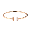 Браслет Tiffany & Co T Wire in Rose Gold with Diamonds 60010767 (36650) №5