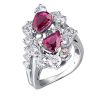 Кольцо  Natural Ruby 1.10 ct Deep Purplish Red & Diamonds 2.19 ct (36306) №4