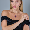 Подвеска Gianni Lazzaro Amethyst Heart & Round Cut Diamonds (40346) №5