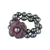 Браслет Paolo Piovan Flower in Black Diamonds & Rubies & Tahitian Baroque Pearl (42715) №5
