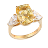 Кольцо RalfDiamonds Natural Yellow Sapphire Vivid Yellow 7,80 ct & Diamonds (36373) №8