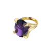Кольцо  37,70 ct Violet Amethyst Oval Cut & Yellow Gold (42113) №4