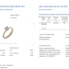 Кольцо  0,55 ct J/VS2 Princess Cut Diamond in Yellow Gold (43800) №4