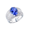 Кольцо  5,15 ct Deep Violetish Blue/VVS Natural Tanzanite (43878) №3