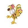 Брошь RalfDiamonds Rooster with Baroque Pearl (40636) №2