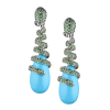 Комплект  Chrysolites & Turquoise White Gold в стиле De Grisogono (38019) №10